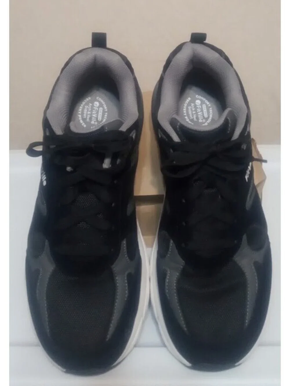 Black & Grey FitVille Sneakers | Perfect for walking or everyday comfort NWOT